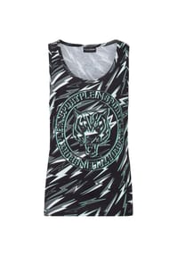 PLEIN SPORT - Tanktop - Black/Mintgreen