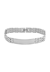 Adelia's Bold Style - Armband – Gliederarmband aus Edelstahl 20 cm - silber