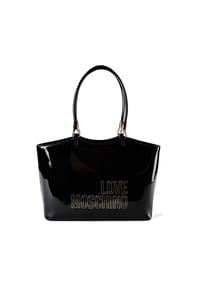 LOVE MOSCHINO Enameled Logo - Enameled Logo Shopper Tasche 35 cm - black