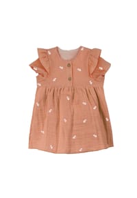 maximo® - GOTS BABY GIRL-Kleid, Kurzarm - cork washed-margerite