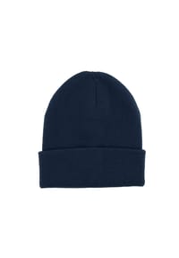 CAPO - Beanie, Wolle-Kaschmir Strick, doppellagig - black