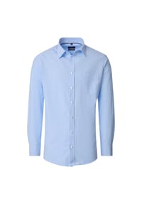CASAMODA - Herren Leinenhemd uni Comfort Fit - Blau