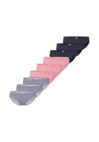 SCHIESSER - Slip 9er Pack Teens Girls 95/5 Organic Cotton - Mehrfarbig