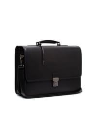 The Chesterfield Brand Glenwood - Glenwood Aktentaschen Messenger Leder 42 cm Laptopfach - black