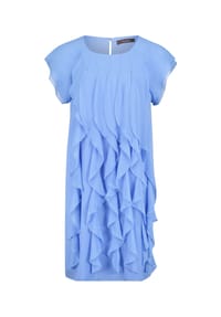 Vera Mont - Cocktailkleid mit Volant - Paris Blue