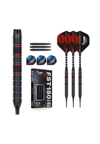 COFI - Formula FST180 GEN2 Black Red Rings Softtip Dartset 18g Softdarts - Schwarz Rot OneSize