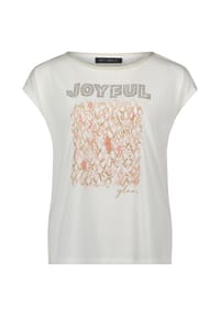 BETTY BARCLAY - Blusenshirt mit U-Boot-Ausschnitt - Patch White/Rosé