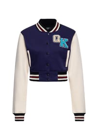 QUEEN KEROSIN - Collegejacke Cropped Fit Dolce Far Niente - dunkelblau