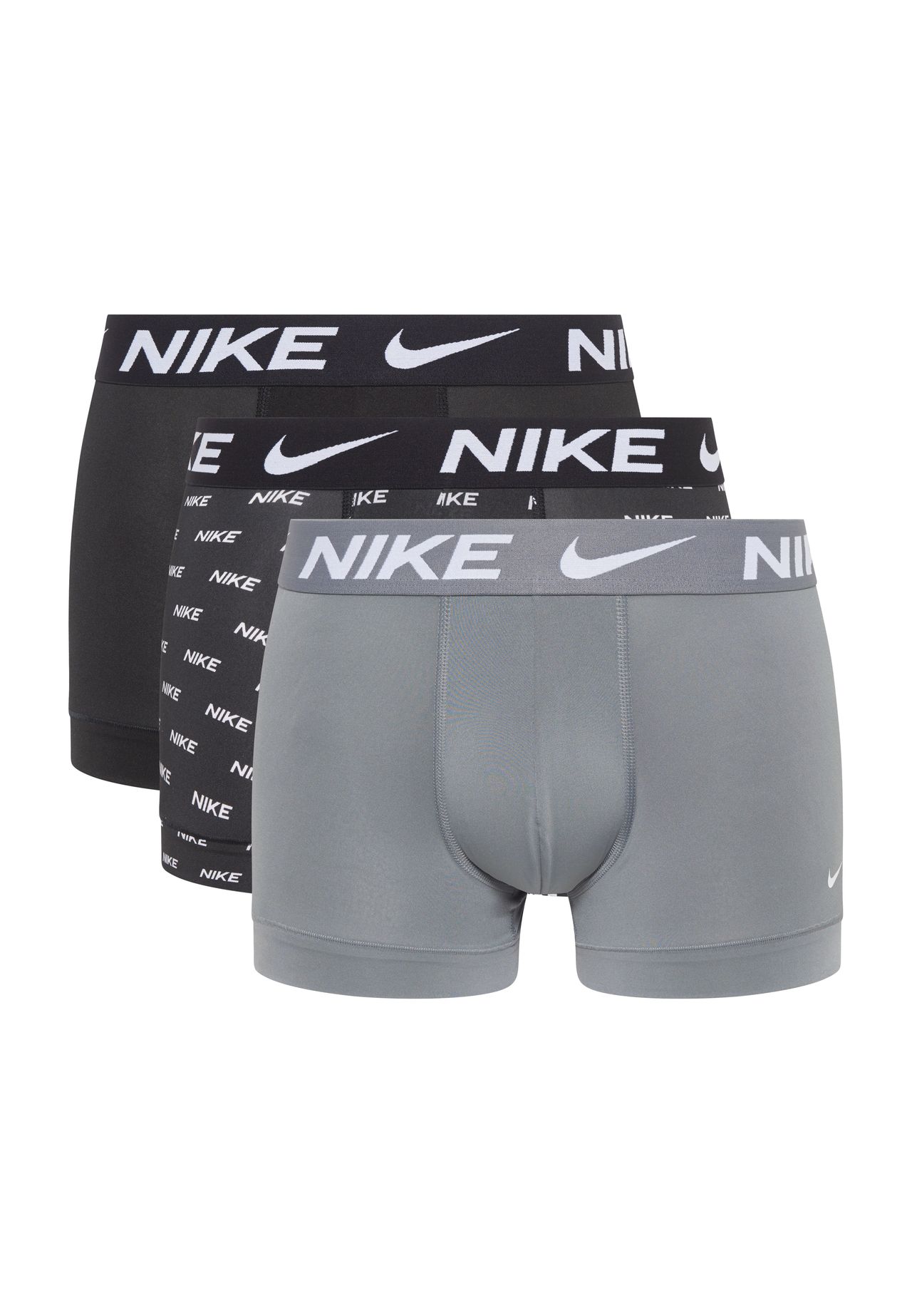 Nike Herren Grau/Schwarz 3P Everyday Essentials Micro Trunks Nylon Large - Bild 8