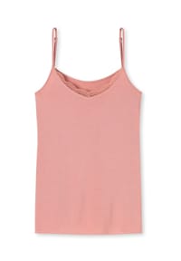 SCHIESSER - Spaghettitop Feminine Lace - terracotta