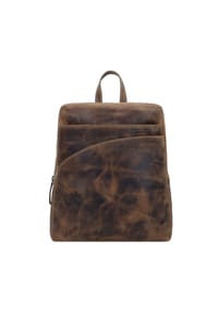 GREEN BURRY Vintage - Vintage Daypack Leder 34 cm - brown