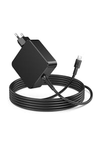 MANIKE - USB-C Laptop Ladegerät 65W, Schnellladekabel Netzteil PD 3.0 Type-C, inkl. 1,7 m Ladekabel - Schwarz