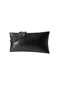 AILORIA - Seidenkissenbezug + Maske BEAUTY SLEEP SET (80x40) - anthrazit