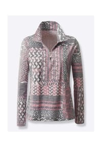 Witt - Winter-Shirt - bleu-grau-bedruckt