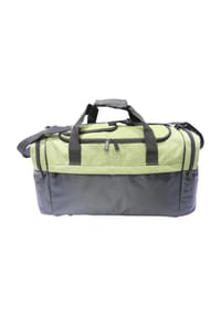 GLOBETROTTER TRAVEL - Reisetasche "Travel", Reißverschluss, Schulter- & Trageriemen - BLACK/GREEN