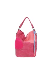 Fritzi aus Preußen Olga - Schultertasche Olga Limited Happy Flocked Jive Soft Berry mit moderner Flockung - Braun