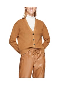 s.Oliver - Strickjacke, Knopfleiste, für Damen - 8469  BROWN