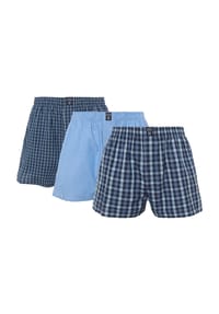 DUNMORE - Boxershorts, 3er-Pack, Gummibund, für Herren - LIGHT BLUE