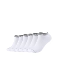 MUSTANG® - Herren Sneakersocken, 6er Pack - Casual Organic Cotton Sneaker, uni - Dunkelgrau Mix