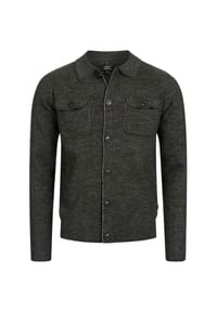 JEFF - Strickjacke Bradshaw - Charcoal Mix