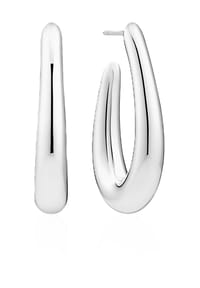SIF JAKOBS JEWELLERY - Damen Creolen "Goccia Pianura Grande", 925er Sterling Silber - GOLD