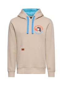 KING KEROSIN - Hoodie mit lustigem Rückenprint Bubble Gum - schwarz