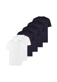LERROS - T-Shirt 6er Pack Basic - Dunkelblau / schwarz