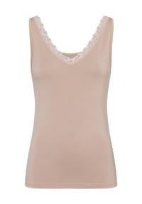 Nina von C. - Unterhemd, V-Ausschnitt, Spitze, für Damen - 627 SAND