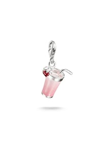 Thomas Sabo - Charm-Anhänger Pink Matcha Original - silber, pink, rot