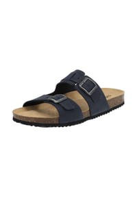GEOX - Nubukleder Pantoletten - Navy