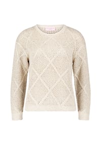 BETTY BARCLAY - Strickpullover mit Effektgarn - beige