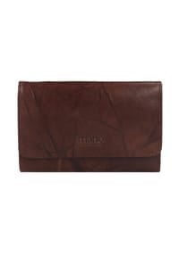 mano Donna Aurona RFID - Donna Aurona Geldbörse RFID Leder 14,5 cm - cognac