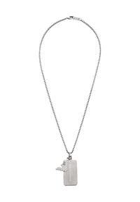 EMPORIO ARMANI ELEMENTAL LINK - Herren Kette mit Anhänger, Edelstahl - SILBER