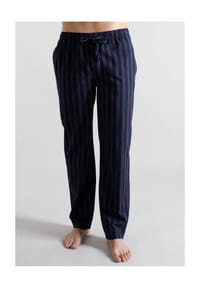 TOM TAILOR - Schlafanzug-Hose, Baumwolle, für Herren - 433 ROT DK. STREIF