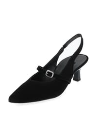 paul green - Veloursleder Pumps - Schwarz