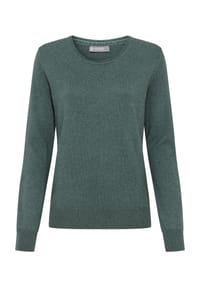 GALERIA - Seide-Cashmere Pullover Madrid, Rippbündchen, für Damen - AQUA