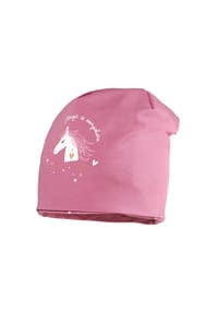 maximo® - Beanie "Einhorn", elastisch, für Kinder - 75 FOXGLOVE