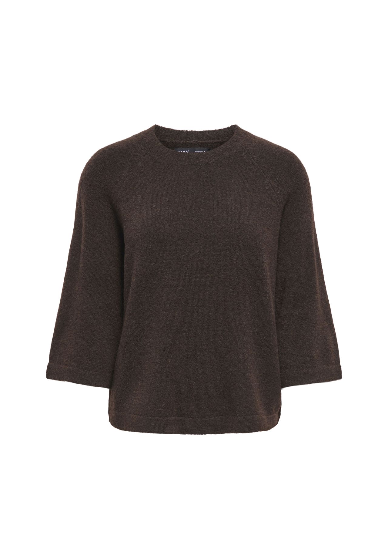 Only Damen Dunkelbraun Strickpullover "Onlsimoni 3/4 Pullover Knt Noos", Gr. L, Braun (Coffee Bean Detail:melange), Strick, Obermaterial: 74% Polyacryl, 24% P... - Bild 4