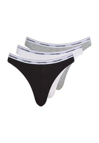 Calvin Klein - Slips, 3er-Pack, Logo-Bund, für Damen - 100 WHITE