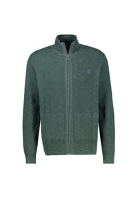 LERROS - Sportive Strickjacke aus hochwertiger Baumwolle - GRAVEL BEIGE MELANGE
