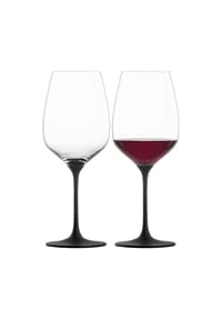 Eisch - Rotweinglas 2er Set Kaya Black, Schwarz, 600 ml - transparent