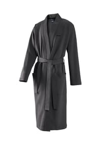 JOOP! - BADEMANTEL UNI PIQUÉ Herren-Kimono 46/48, Anthrazit - Anthrazit