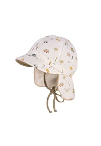 maximo® - GOTS BABY-Schildmütze, Band Nackenschutz, Jersey bedruckt - autos