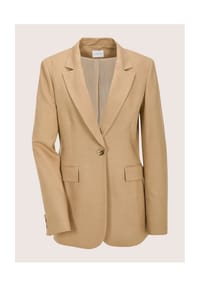 MADELEINE - Longblazer mit Reverskragen - macchiato