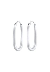 elli. PREMIUM - Ohrringe Creolen Oval Elegant Zeitlos 925 Silber - Gold
