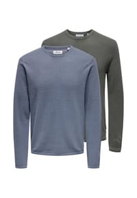 ONLY & SONS - Pullover 2er Pack Felix - Castor gray