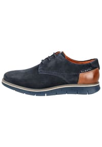 bugatti - Veloursleder Halbschuhe - Dunkelblau