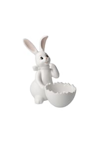 Goebel Figur Hase mit Schale Snow White - Cute Girl - Snow White - weiß