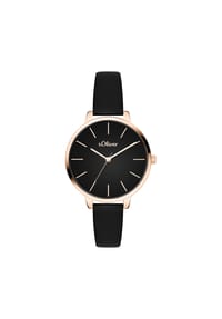 s.Oliver - Uhr - Zeitlos und modern - braun
