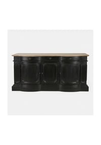 LOBERON - Sideboard Rélovine antikschwarz/braun - antikschwarz/braun